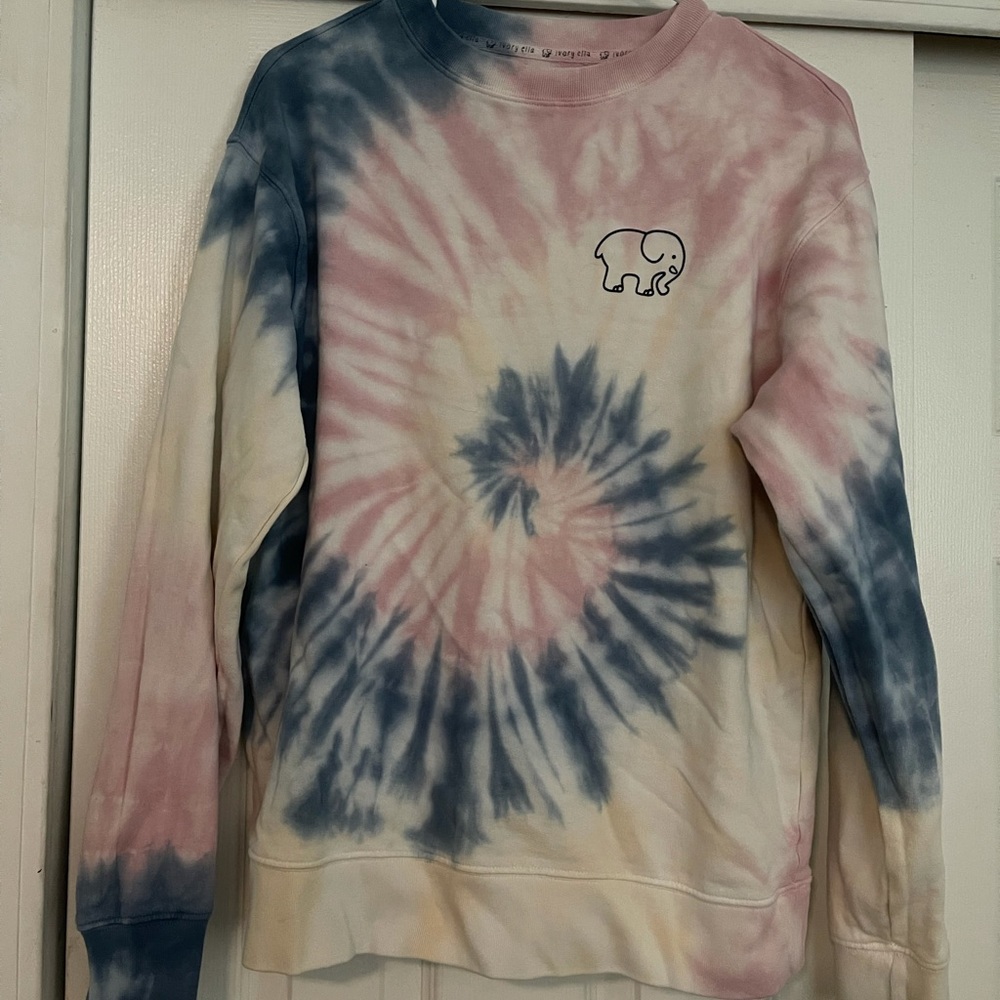 Ivory Ella Tie Dye Crewneck Sweatshirt